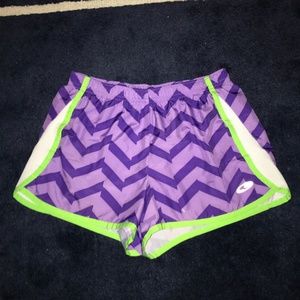 Purple Patterned Champion Athletic Shorts